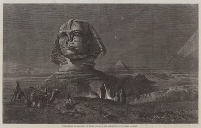 Die Sphinx um Mitternacht, in der Ausstellung der Royal Academy